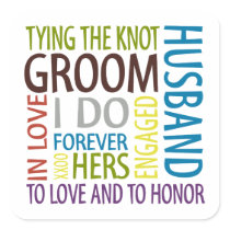 Groom Sticker