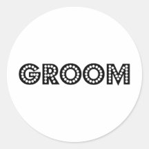 Groom Sticker