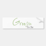 Groom To Be (Green Script) Bumper Stickers