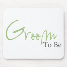 Groom To Be (Green Script) Mouse Pads