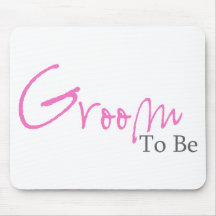Groom To Be (Pink Script) Mouse Pads