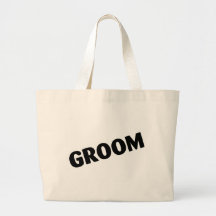 Groom Wedding Black Bag