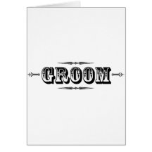 Groom Western Card