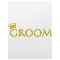 groom with crown icon personalized letterhead