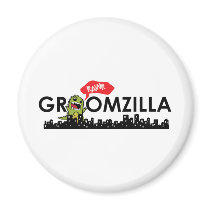 groom-zilla fridge magnet
