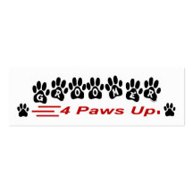 Groomer 4 Paws Up Business Card