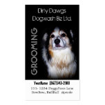Groomer de chien ou lavage boueux de chien modèles de cartes de visite
