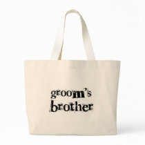 Groom's Brother Black Text Bag