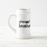 Groom's Brother Black Text Mugs