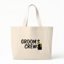Grooms Crew Beer Canvas Bag