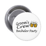 Grooms Crew (Beer Jugs) Button