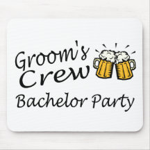Grooms Crew (Beer Jugs) Mouse Pads