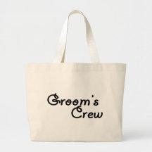 Groom's Crew (Blk) Tote Bag