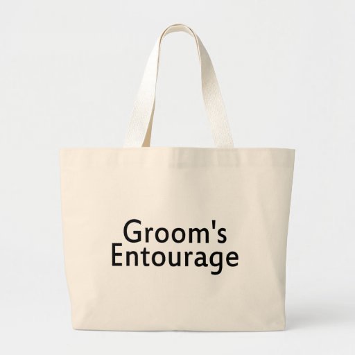 Grooms Entourage Black Canvas Bags