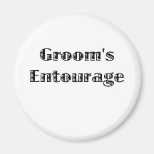 Groom's Entourage Fridge Magnets