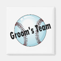 Groom's Team (Baseball) Fridge Magnets