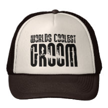 Grooms Wedding Parties Favours Worlds Coolest Groo Mesh Hat