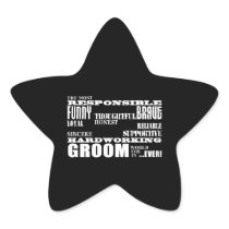 Grooms Weddings & Wedding Parties : Qualities Star Stickers