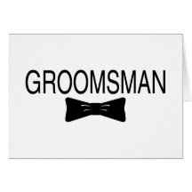 Groomsman Bowtie Cartes De Vœux