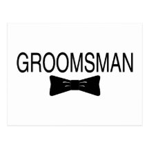 Groomsman Bowtie Postcard