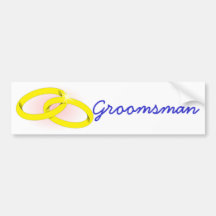 Groomsman Bumper Sticker