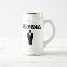 Groomsman épousant la bière Stein Tasse À Café