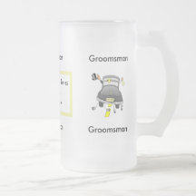 Groomsman Glass Beer Mug