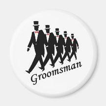 Groomsman (Men) Refrigerator Magnets