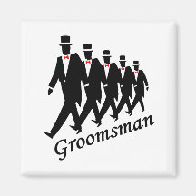 Groomsman (Men) Refrigerator Magnets