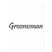Groomsman Post Cards