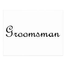 Groomsman Postcard