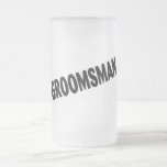 Groomsman Slanted Black Coffee Mug