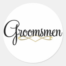 Groomsman Sticker