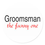 Groomsman (The Funny One) stickers