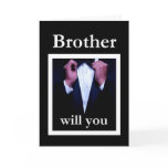 Groomsman Wedding Invitation - INFORMAL Greeting Card