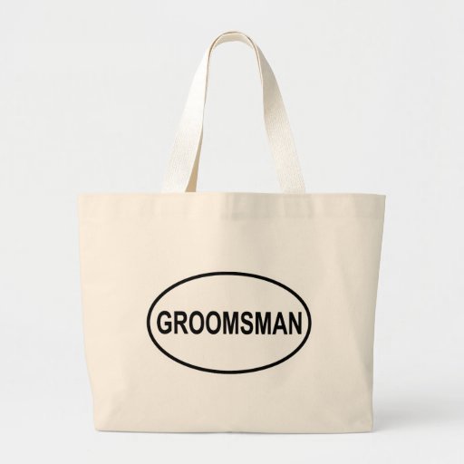 Groomsman Wedding Oval Tote Bag