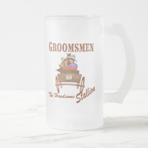 Groomsmen Gift 16 oz Frosted Beer Mug