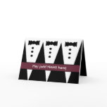 Groomsmen Invitation with Three Tuxedos