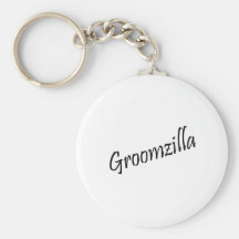 Groomzilla (Blk) Key Chain