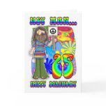 Groovy 25th Birthday - Hippy Birthday cards