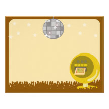 Groovy 70's Disco Party Custom Announcements