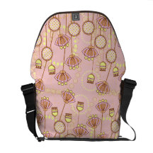 Groovy Blooms in Pink Courier Bags