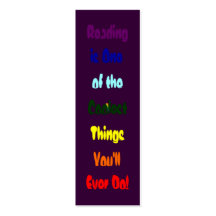 Groovy bookmark business card template
