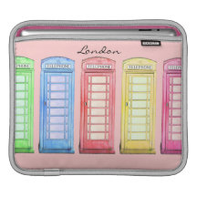 Groovy British phone booths i-pad case Sleeve For iPads