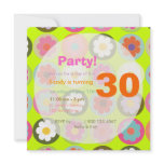 Groovy Daisies/Bright Sixties Birthday Party invitations