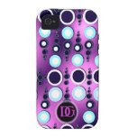 Groovy Disco Dots iPhone4 Case-Mate Tough iPhone 4 Case