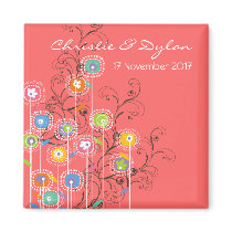 Groovy Flower Garden Save-the-Date / Gift / Favour