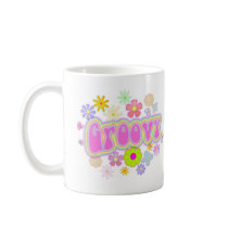 Groovy Flowers N Butterfly Coffee Mug 11 oz.