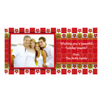 Groovy Holiday Photo card photo cards
