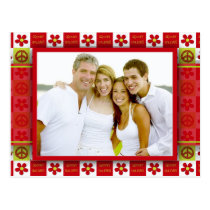 Groovy Holiday Photo Postcard postcards